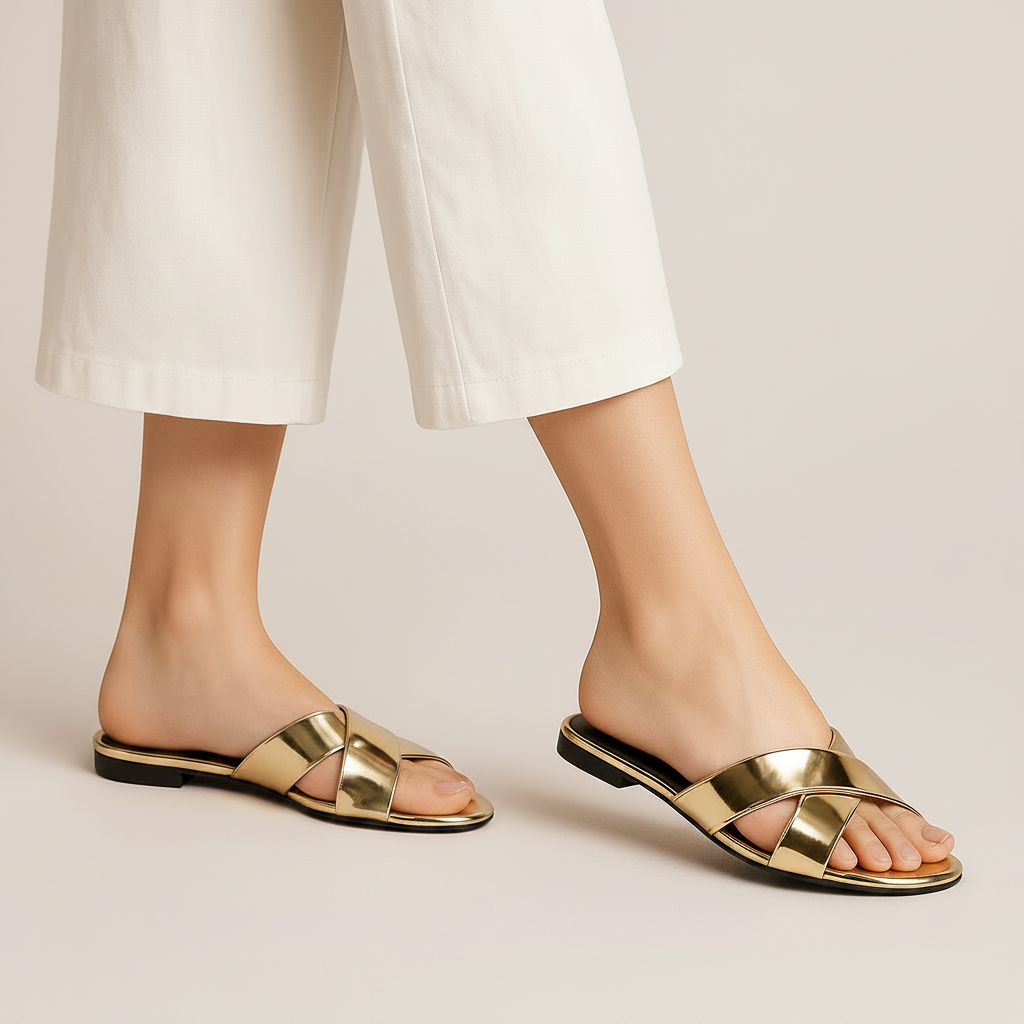 Golden Flat Slipper